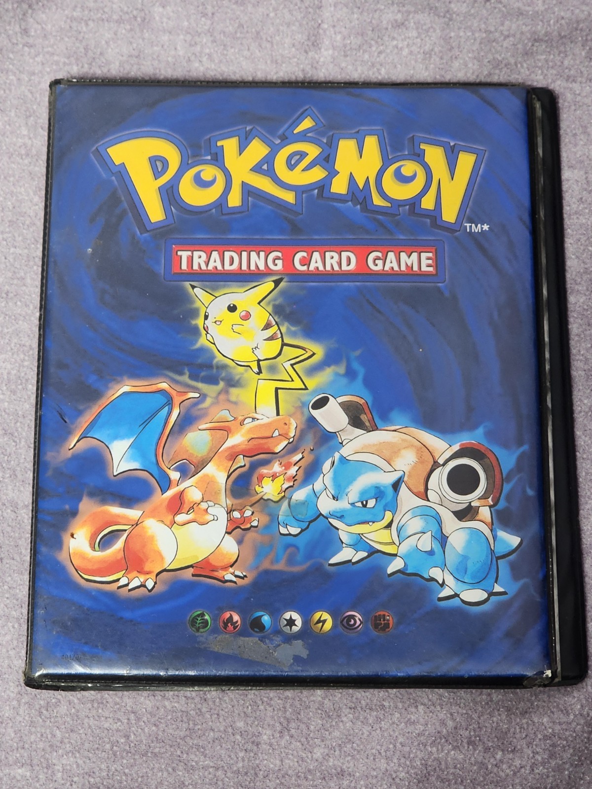 Album raccoglitore carte collezionabili ufficiale 4 tasche Pokemon vuoto vintage 1999 WOTC