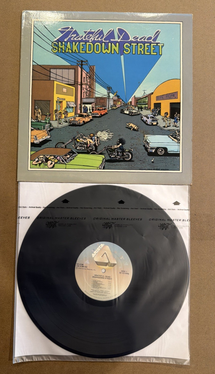 Grateful Dead Shakedown Street LP AB 4198 Custom Pyramid Label US Original