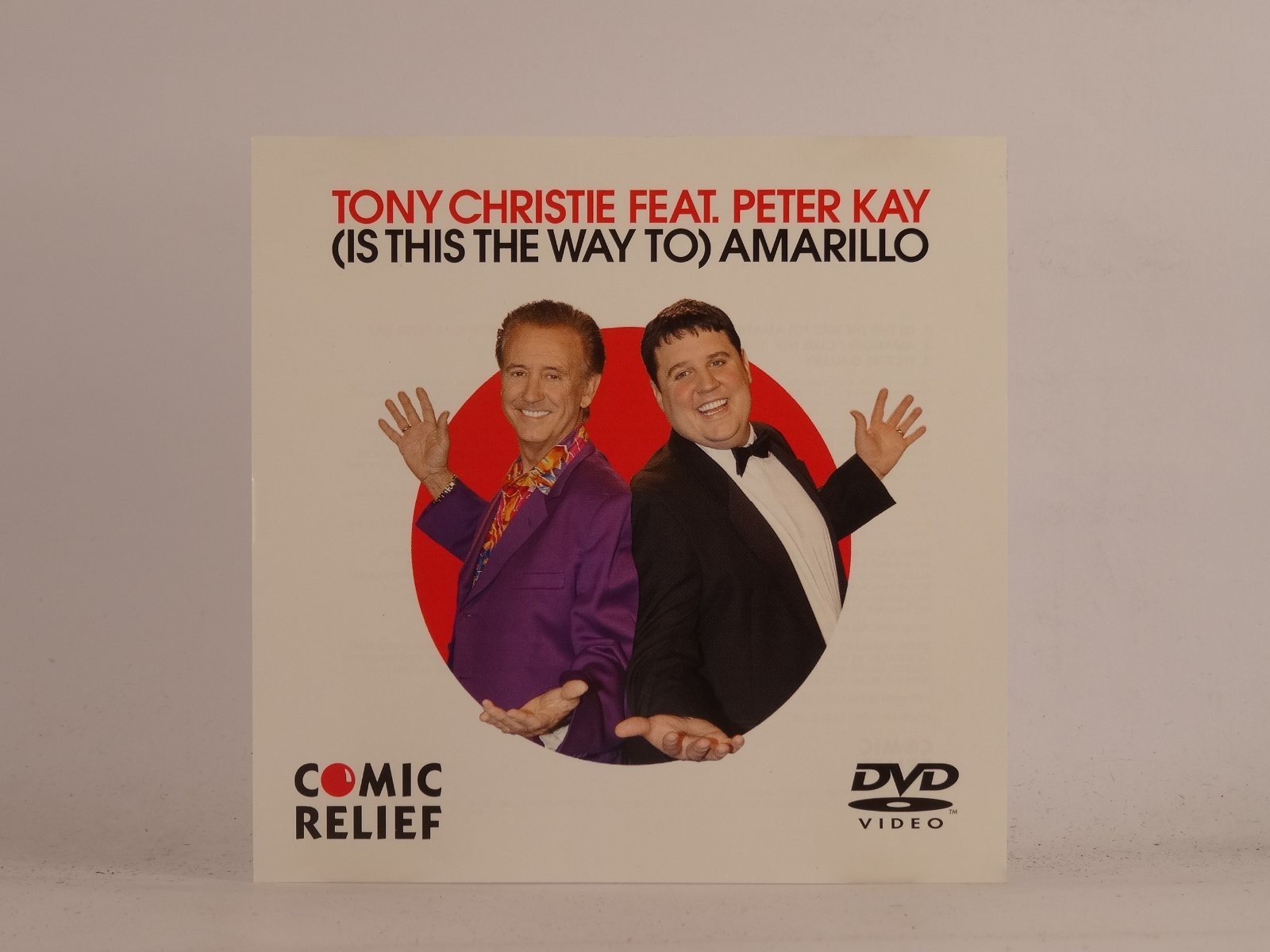 TONY CHRISTIE FT PETER KAY (IS THIS THE WAY TO) AMARILLO (DVD) (C25) 3 Track CD 