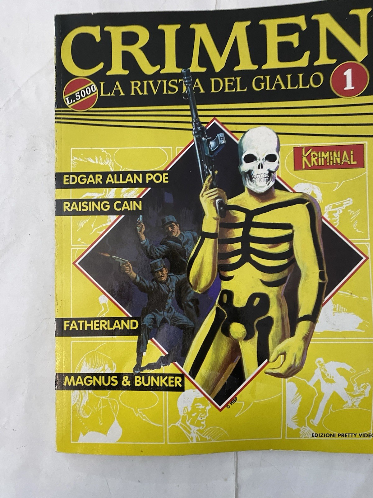 Crimen La rivista del giallo N 1 Kriminal Edgar Allan Poe Magnus Bunker