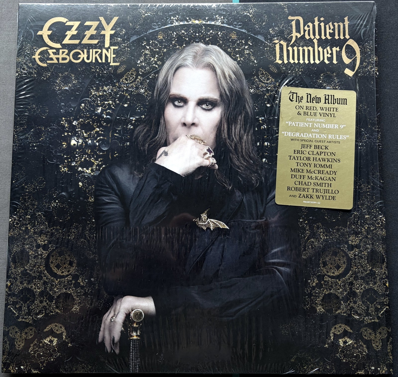 OZZY OSBOURNE - PATIENT No 9 2022 EPIC NM EU - LTD BLUE SWIRL - ULTRASONIC CLEAN