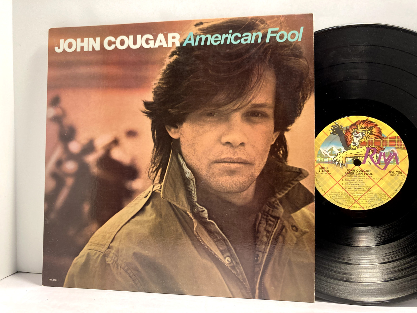 John Cougar - American Fool LP - Riva RVL 7501 - Tested EX- Vinyl - G8