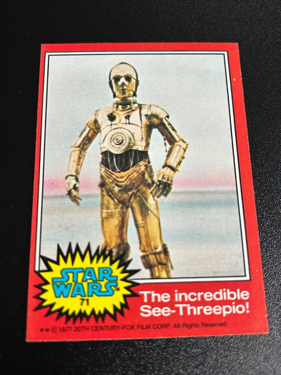 1977 Topps Star Wars red #71 See-Threepio