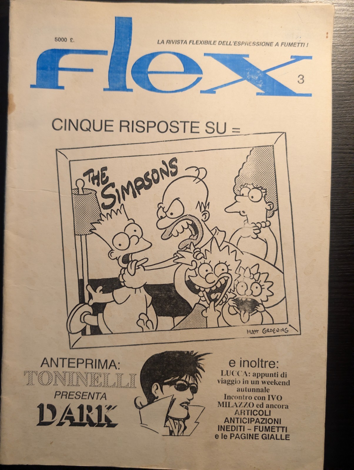 Fanzine Flex a.3 n. 1-1991 Tex e Dylan Dog i  falsari del fumetto Ivo MILAZZO