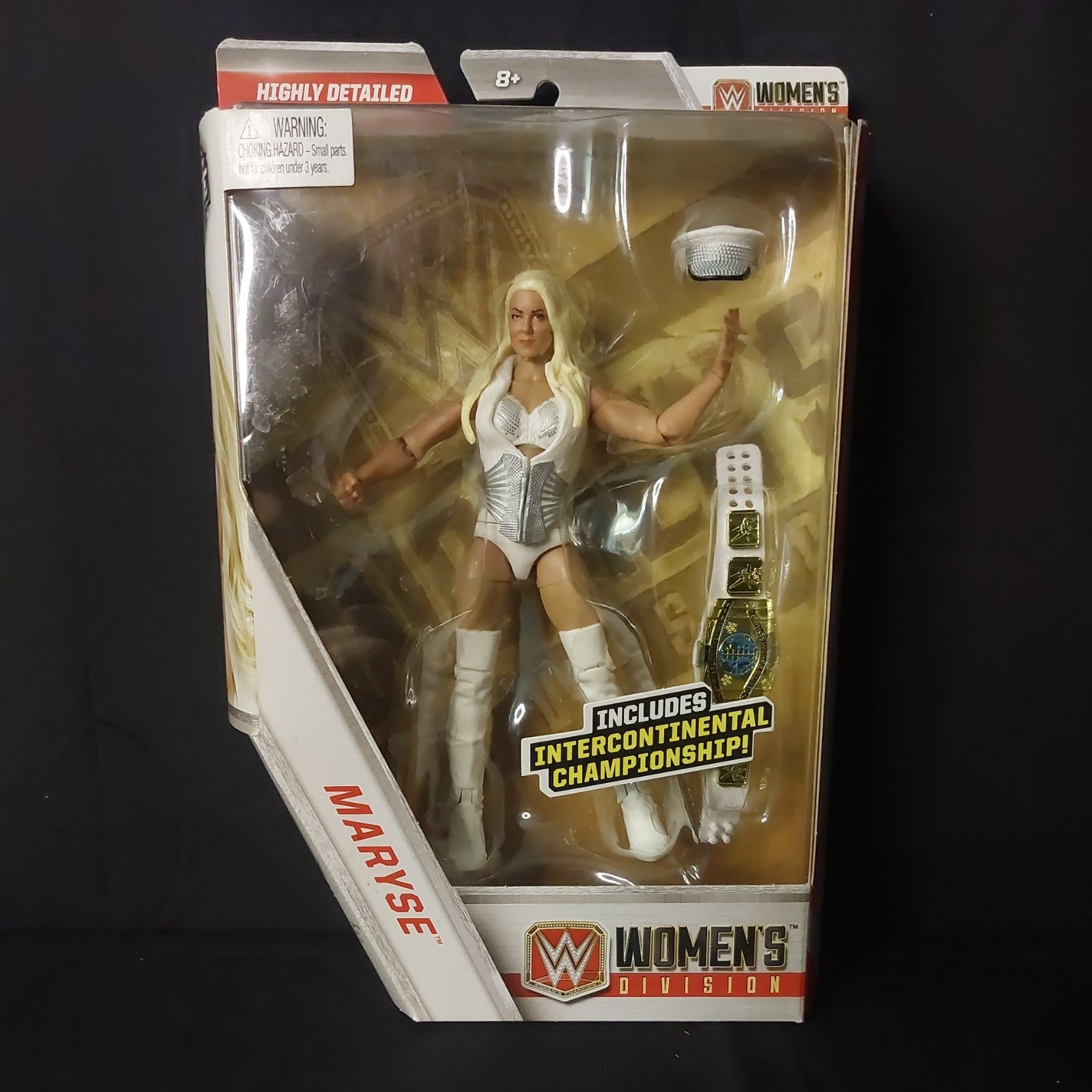 Mattel WWE Wrestling Elite Women's Division Maryse 6" Modellino Bianco NUOVO