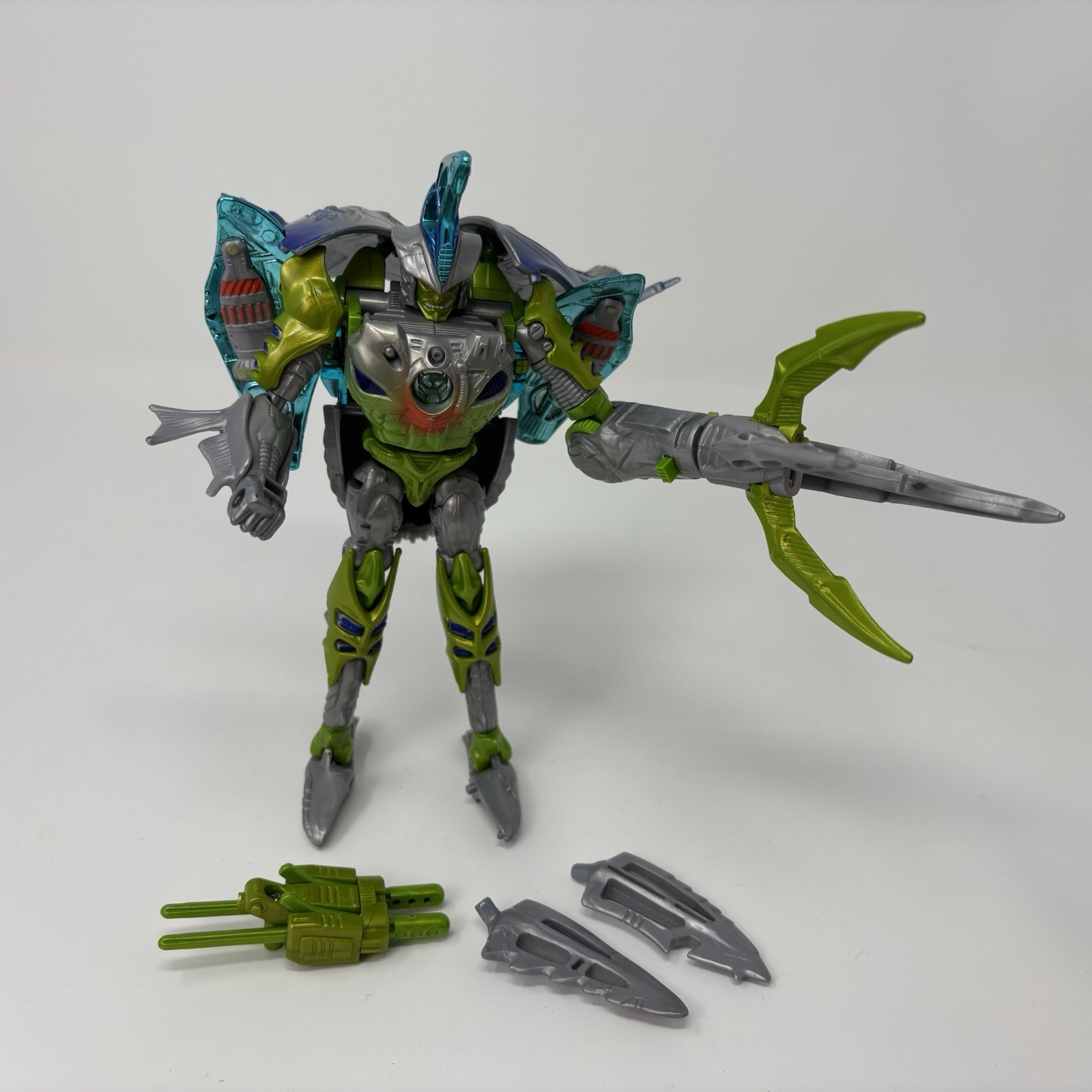 TRANSFORMERS Beast Wars 1999 Transmetals 2 CYBERSHARK Maximal LOOSE Complete