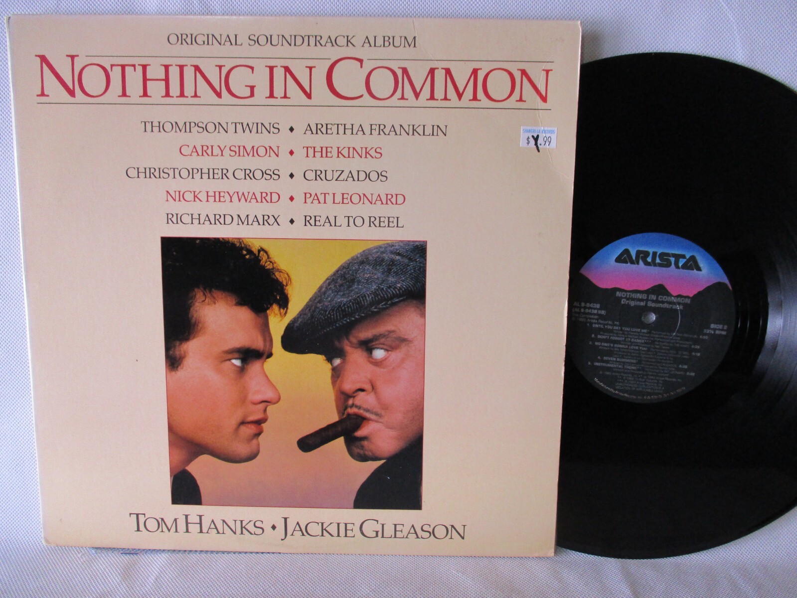 Nothing In Common 1986 NM-/VG+ Soundtrack Record Tom Hanks Jackie Gleason Arista