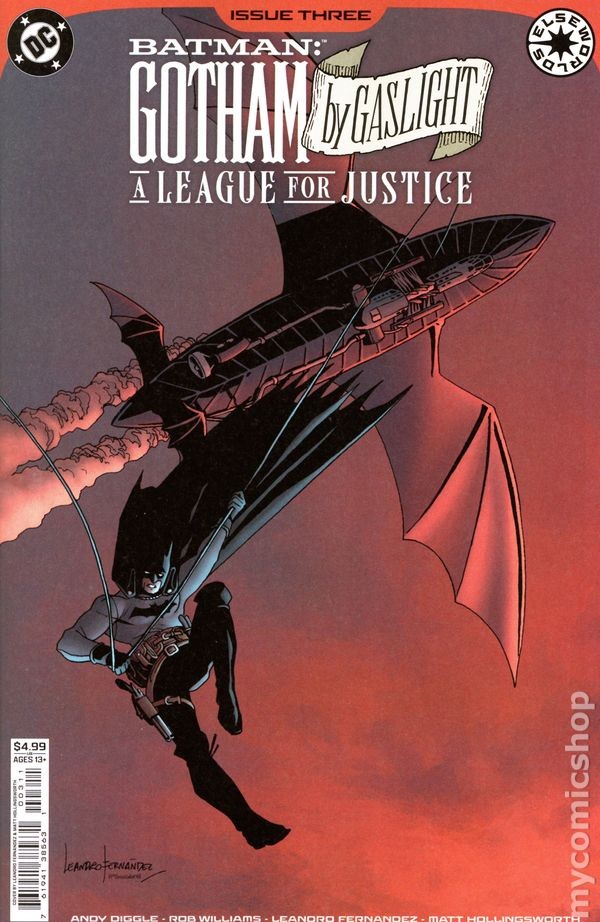Batman Gotham di Gaslight una Lega per la Giustizia #3A VG 2025 Immagine Stock Basso Grado