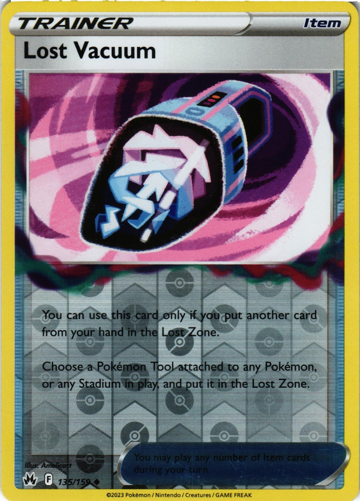 Pokémon SWSH: Corona Zenith #135/159 Aspirapolvere Perduto