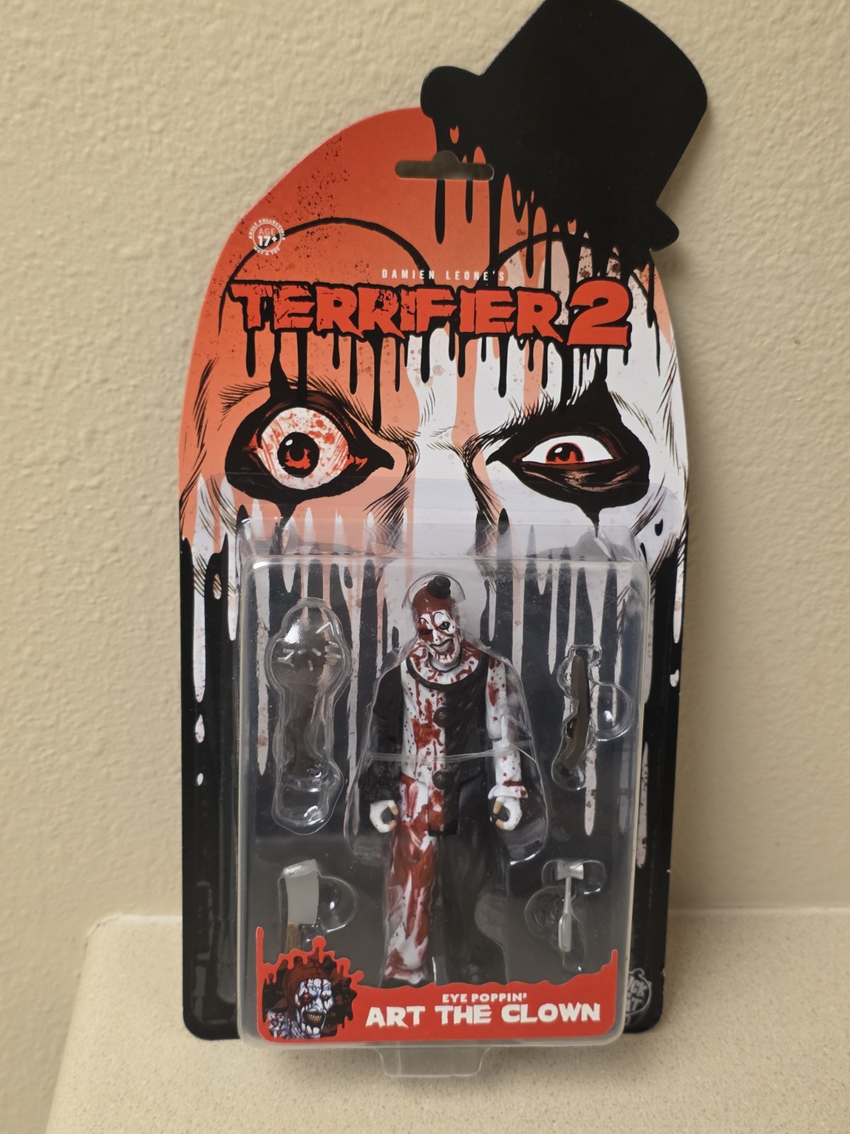 Terrifier 2 Eye Poppin' Art The Clown Action Figure 2025 Trick Or Treat Studios