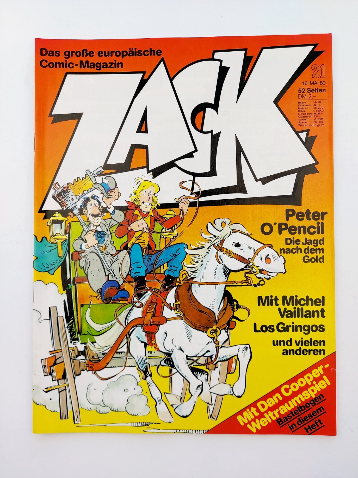 Corallo fumetto - Zack n.21 / 1980 (con gioco spaziale) ottime condizioni / Z1