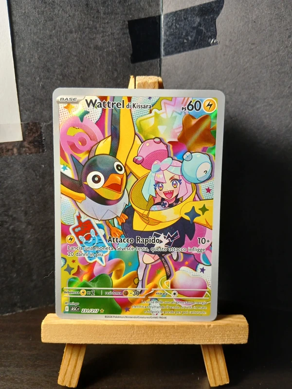 Carta Pokèmon Wattrel di Kissara Illustration Rare – Ascesa Eroica 231/217 – Ita
