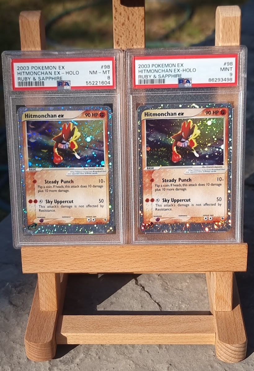 Hitmonchan EX Holo #98 PSA 9 + 8 [July 2026] US/UK/EU/CA 72h Delivery