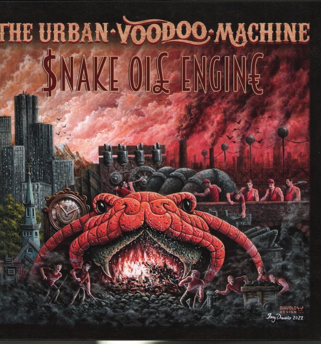 Urban Voodoo Machine Snake Oil Engine LP Vinile 12" 33 RPM UK Gypsy Hotel 2024