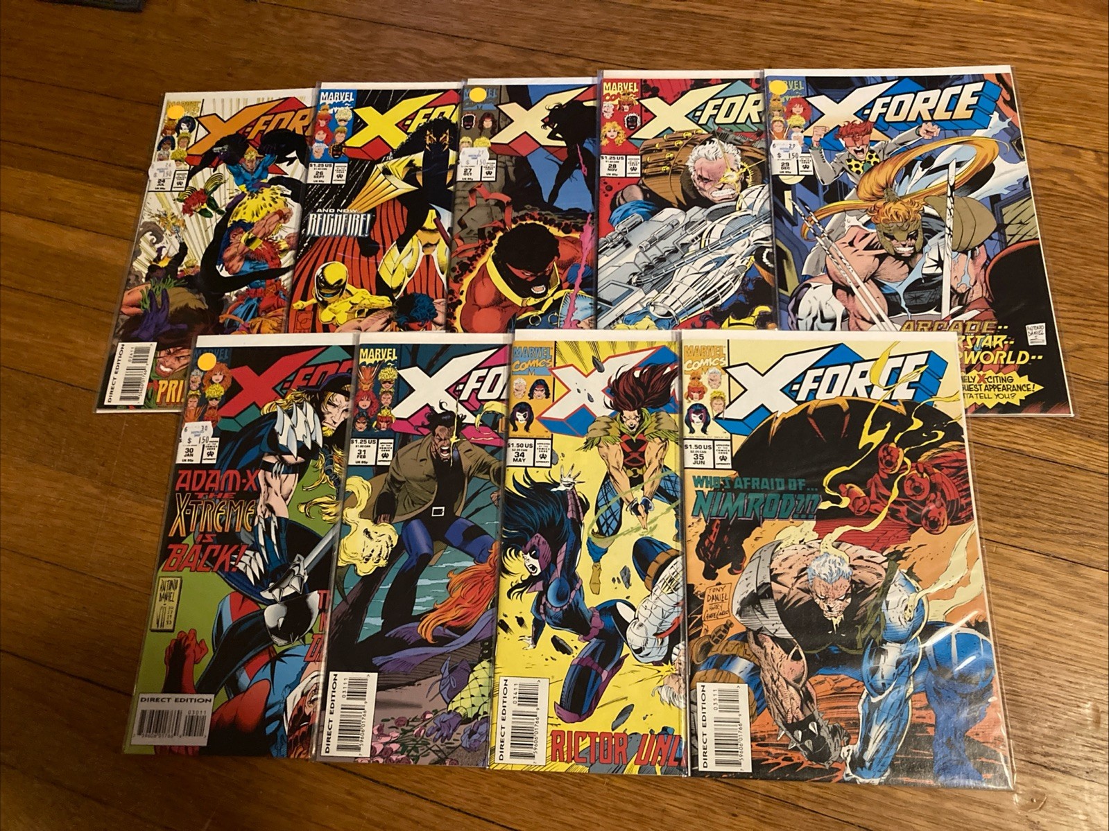 X-Force 1991 24 26 27 28 29 30 31 34 35