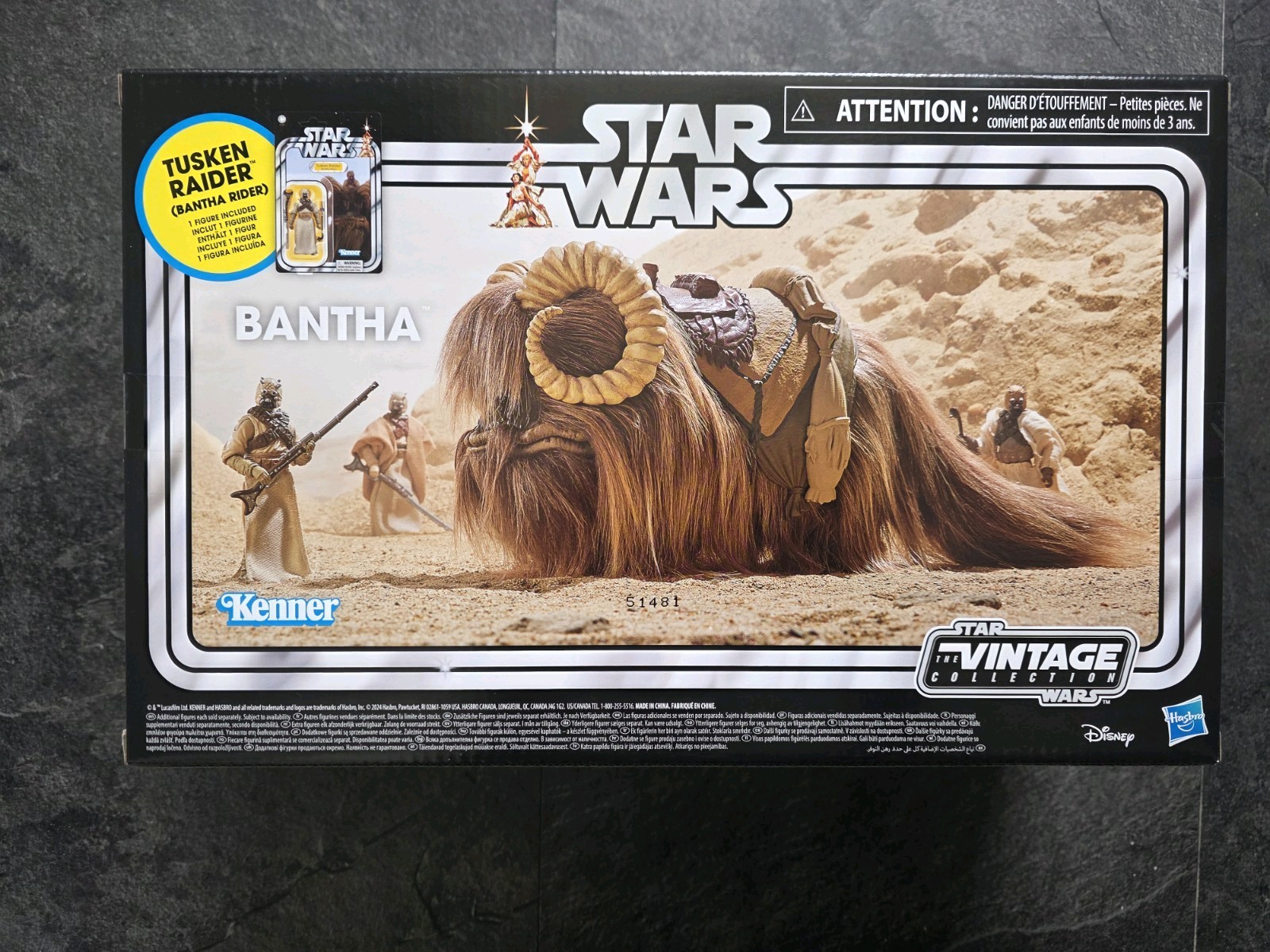 Star Wars The Vintage Collection, 3,75 Bantha & Tusken Raider Confezione da 2 - NUOVO