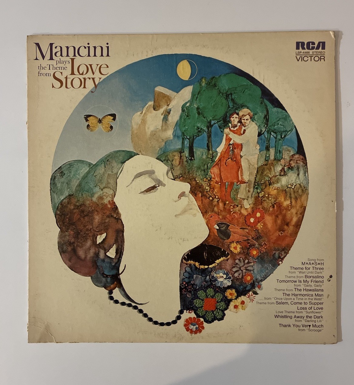 Henry Mancini Love Story RCA Victor LSP-4466 12" Black Vinyl LP  vintage tested 
