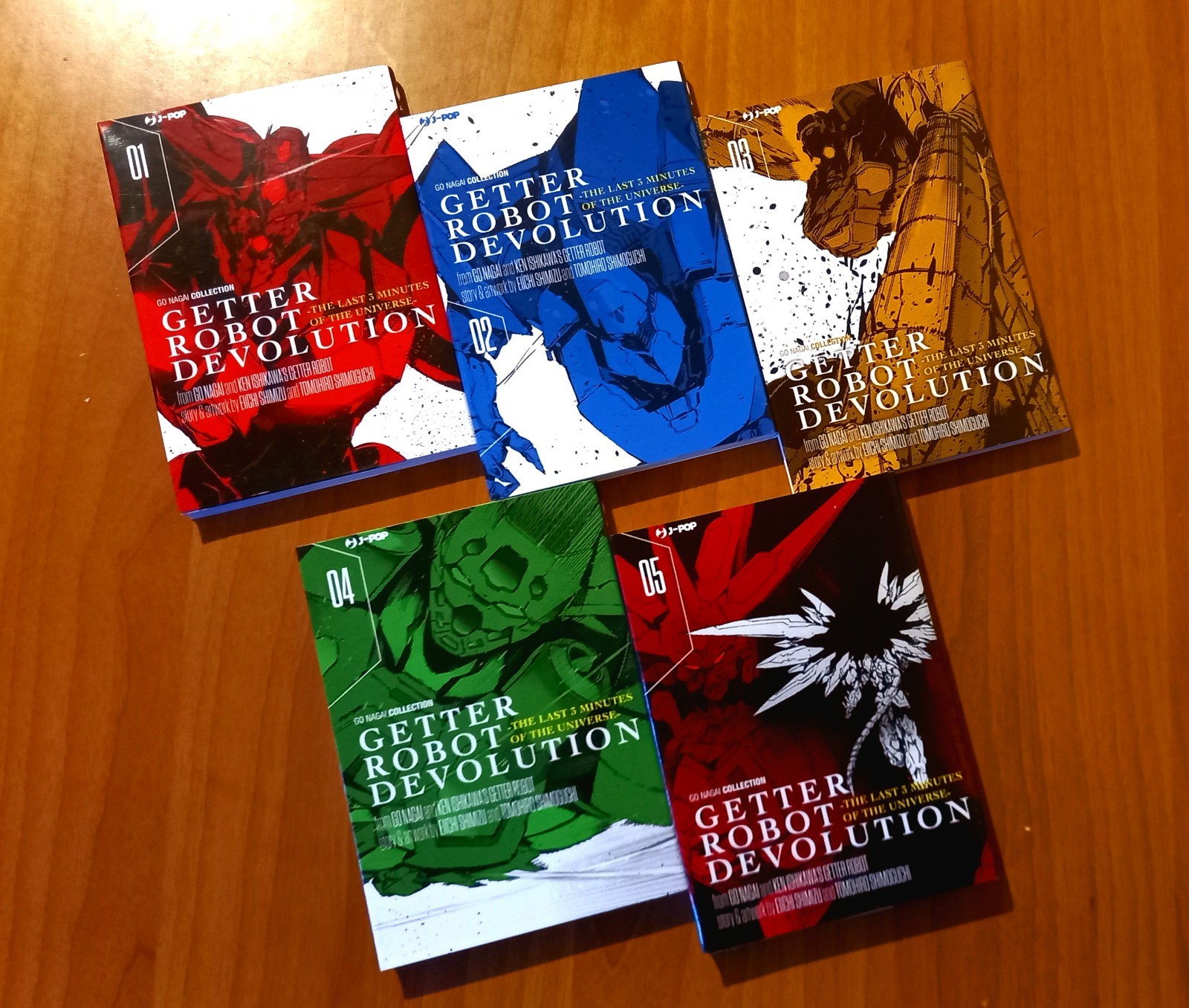 Getter Robot Devolution VOL. 1-5 JPOP 🇮🇹 Eiichi Shimizu & Tomohiro Shimoguchi 