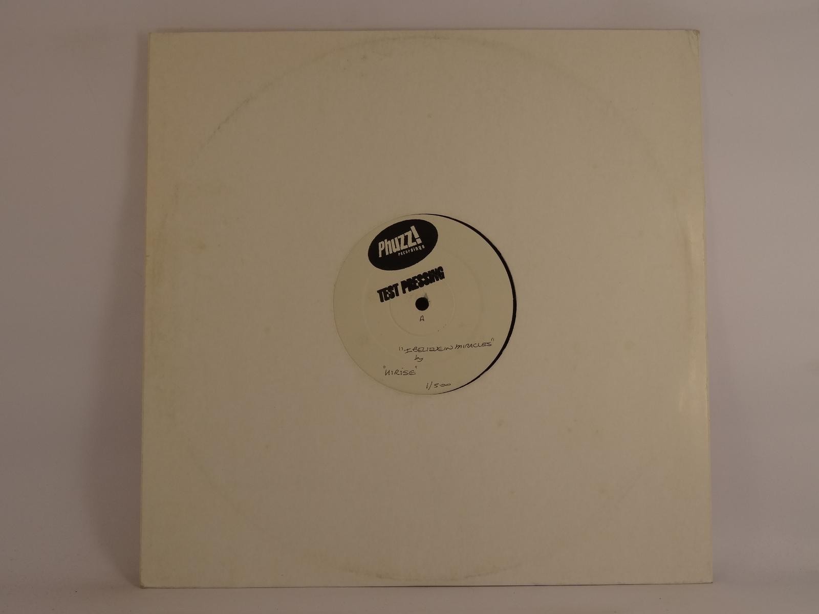 HI-RISE I BELIEVE IN MIRACLES (white sleeve, test pressing) (A) 12" 