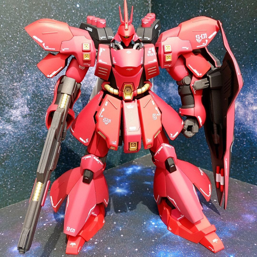 Kit modellino dipinto e assemblato HG Sazabi - Mobile Suit Gundam: Char's