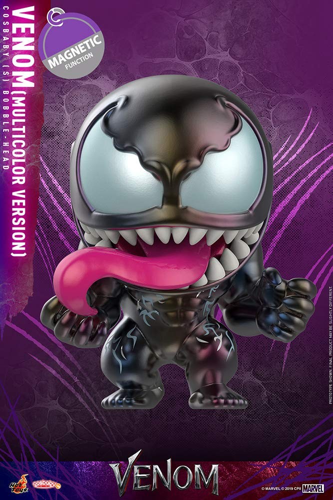 Cosbaby Venom Small Venom Multicolore Ver Bobble-head Figura Hot Toys Marvel