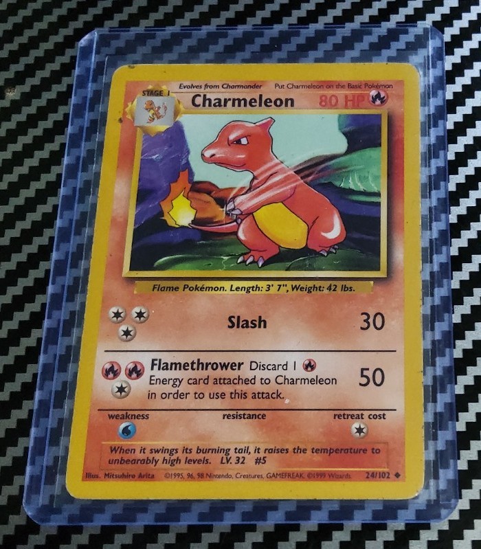 MP Charmeleon 024/102 Set Base Pokemon Regolare Illimitato Originale WotC