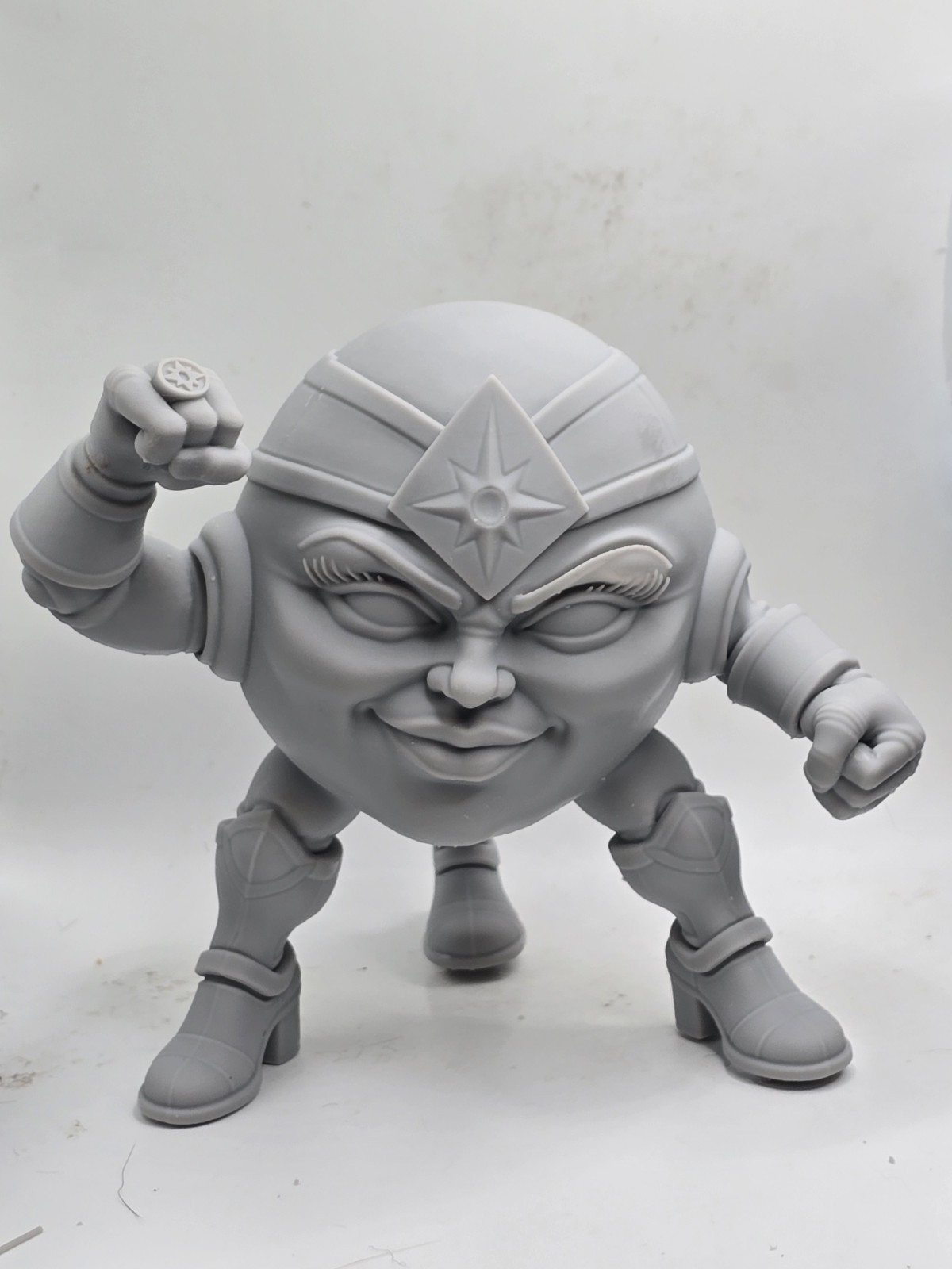 3d Print SAPPHIRE LIGHT  ZARIA ZYX HEAD 7"  1/10 Select DC Multiverse SCALE
