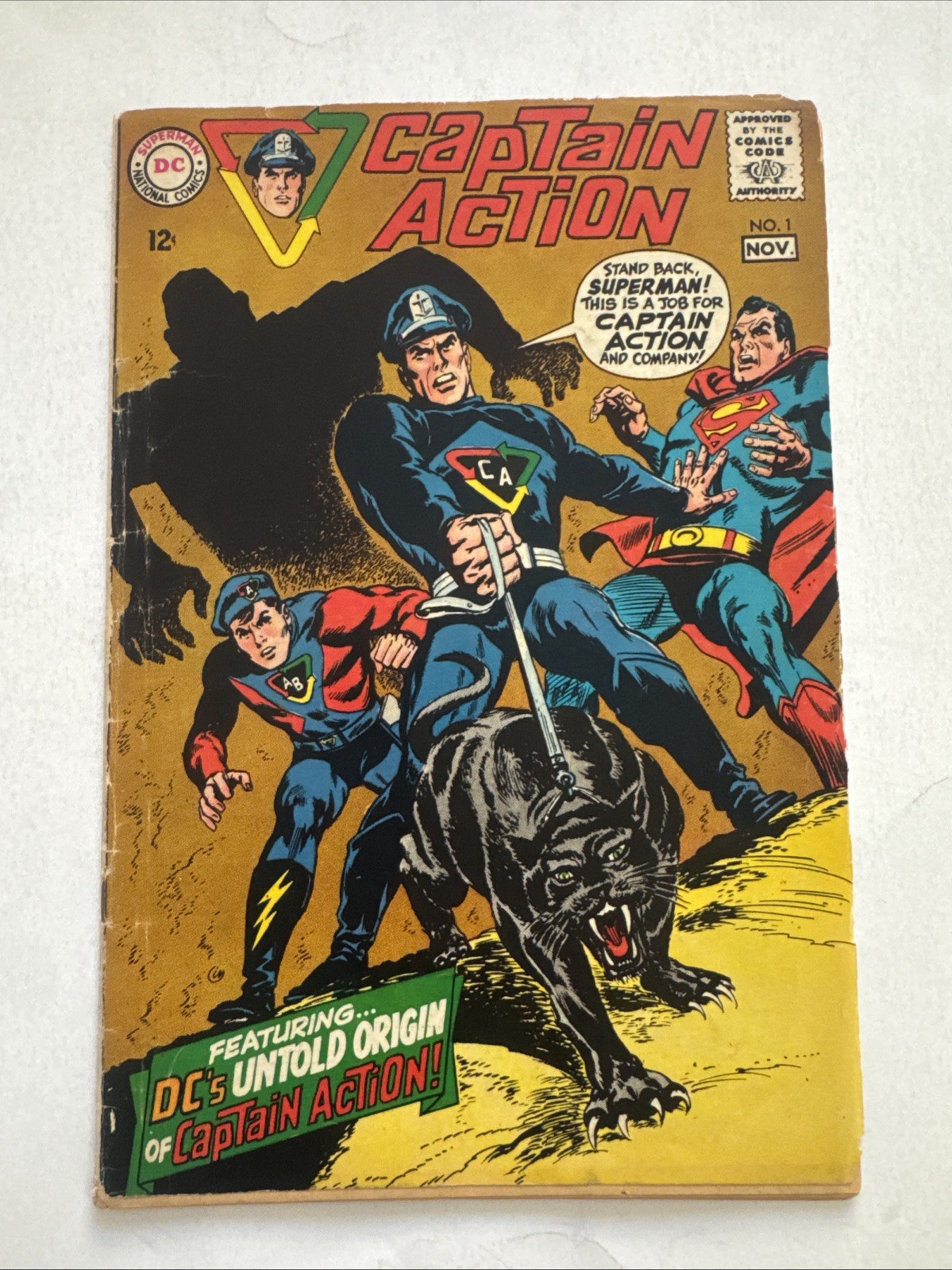 CAPTAIN ACTION 1 fumetto vintage