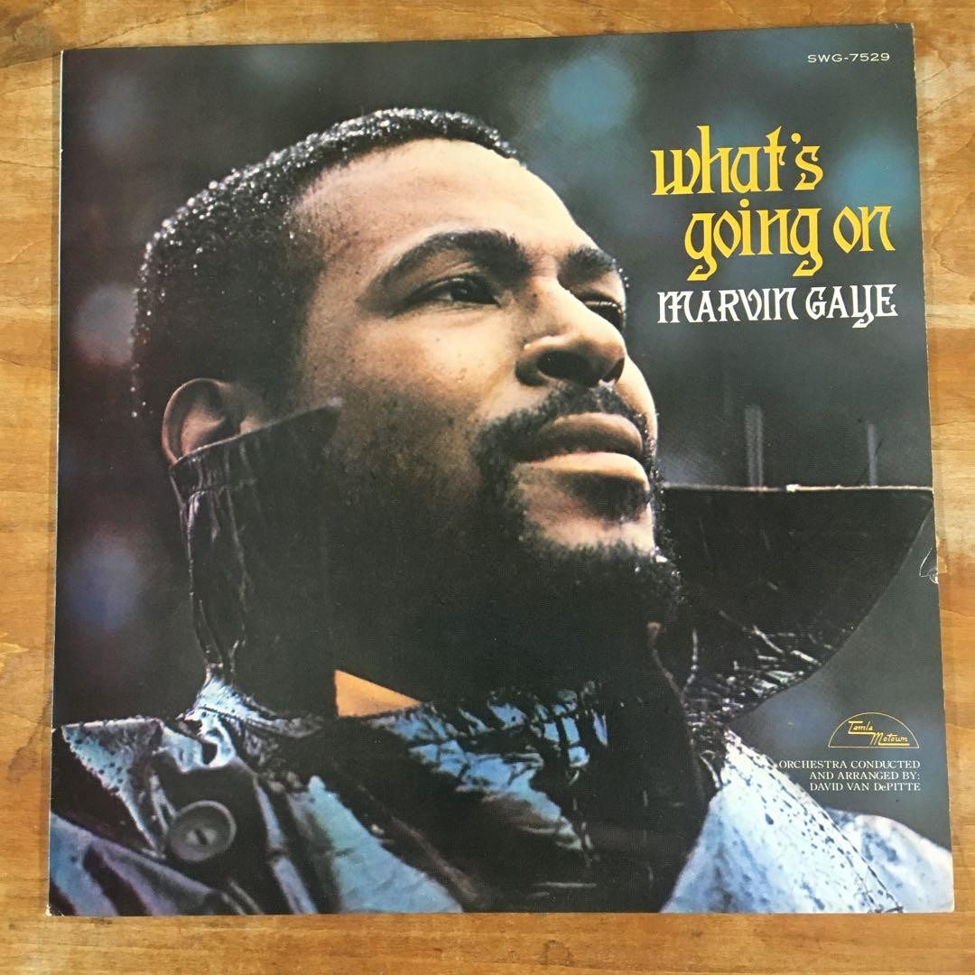 Marvin Gaye What's Going On SWG-7529 Japan First Press LP Vinyl Lyric Sheet