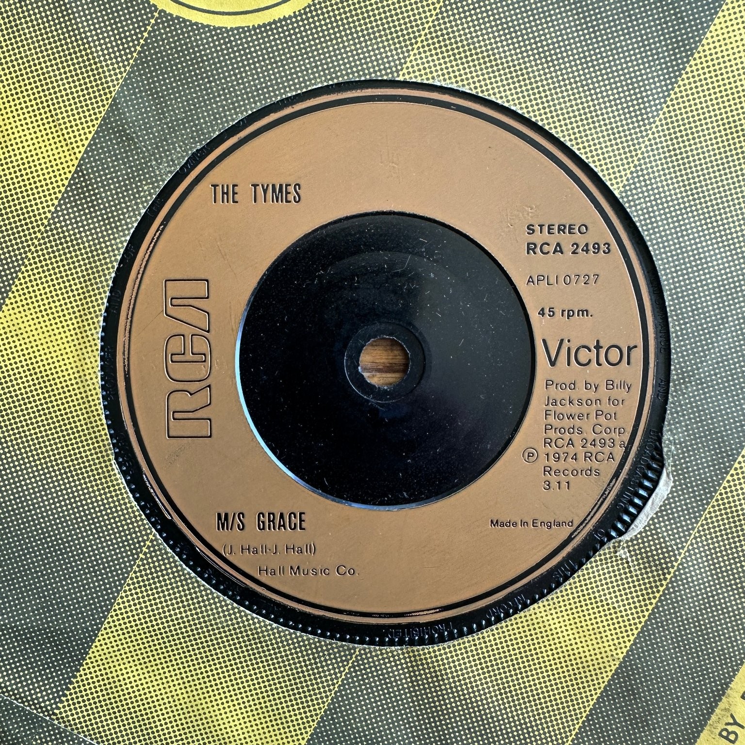 THE TYMES – M/S GRACE 7" Single Record 1974 UK RCA Victor Soul 45 RPM