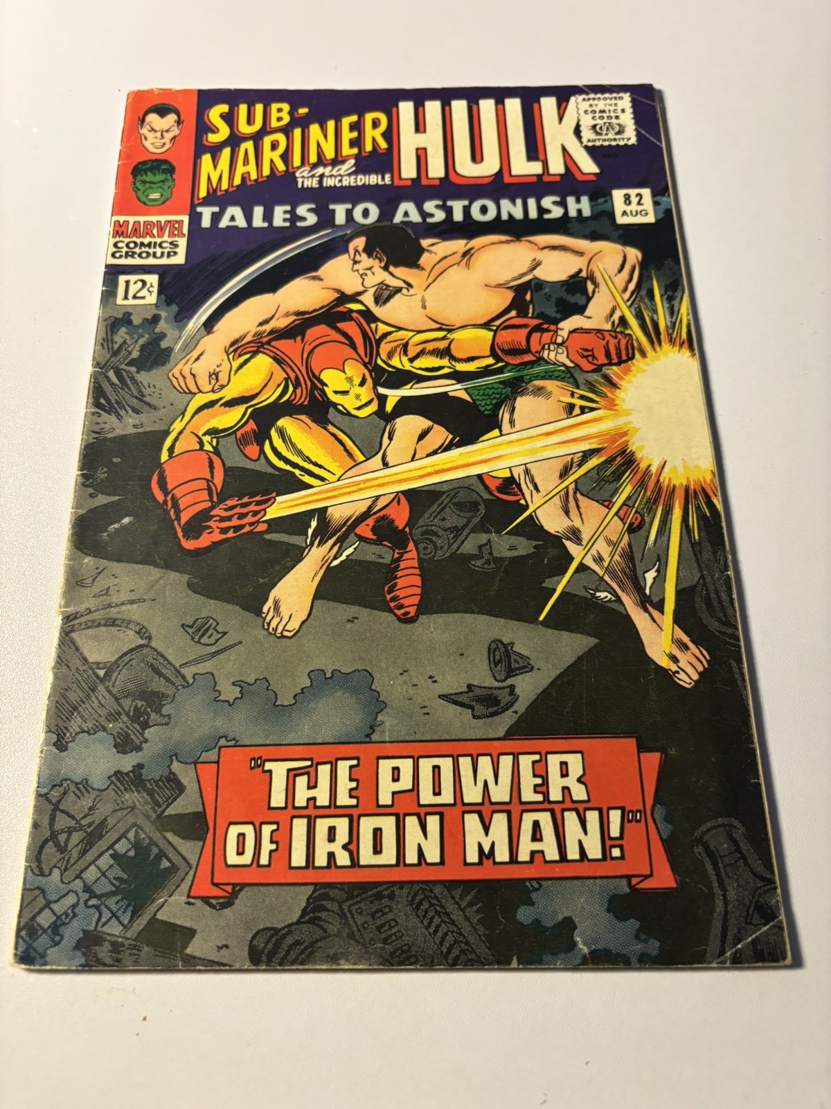 TALES TO ASTONISH # 82 SUB-MARINER/HULK-POWER OF IRON MAN-BOOMERANG 
