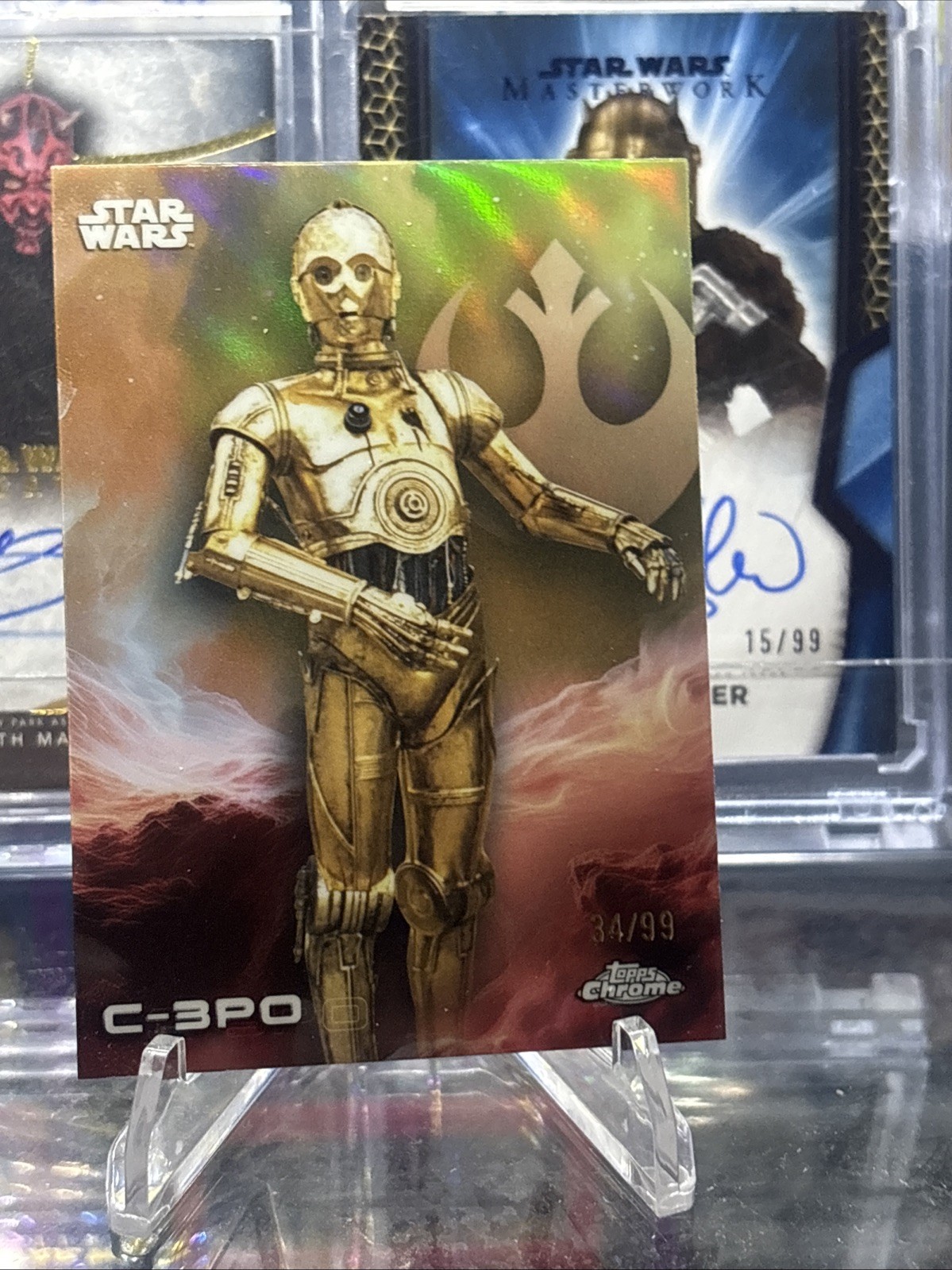 Topps Star Wars Chrome C3P0 A New Hope /99