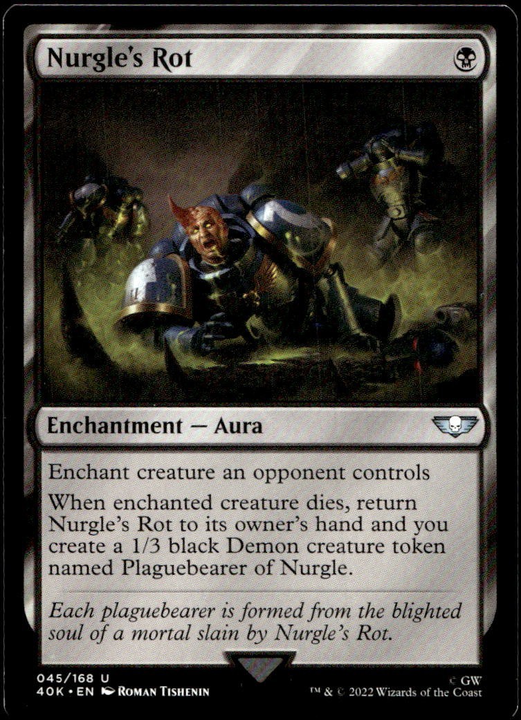 Nurgle's Rot 45 Universes Beyond: Warhammer 40,000 Magic: The Gathering NM