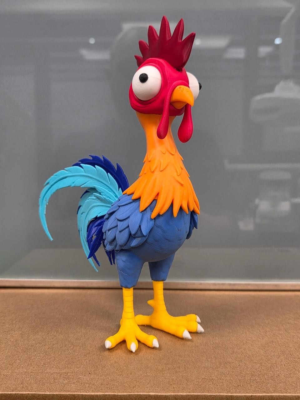 Heihei Pollo Moana Gallo Figura Multicolore Stampata in 3D - . 24 cm 