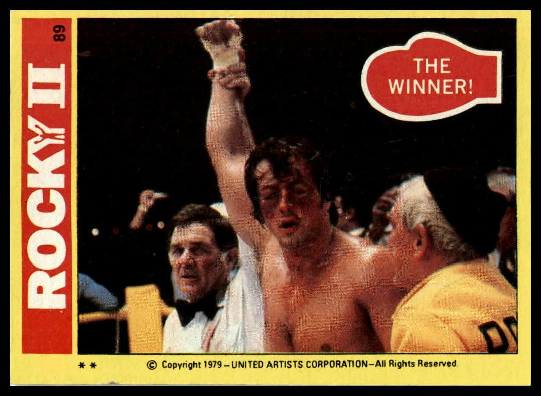 The Winner! - 1979 Topps Rocky II #89