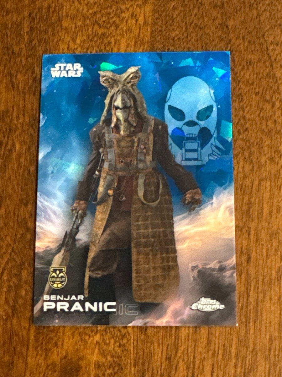 2025 Topps Chrome Star Wars Sapphire Benjar Pranic #107