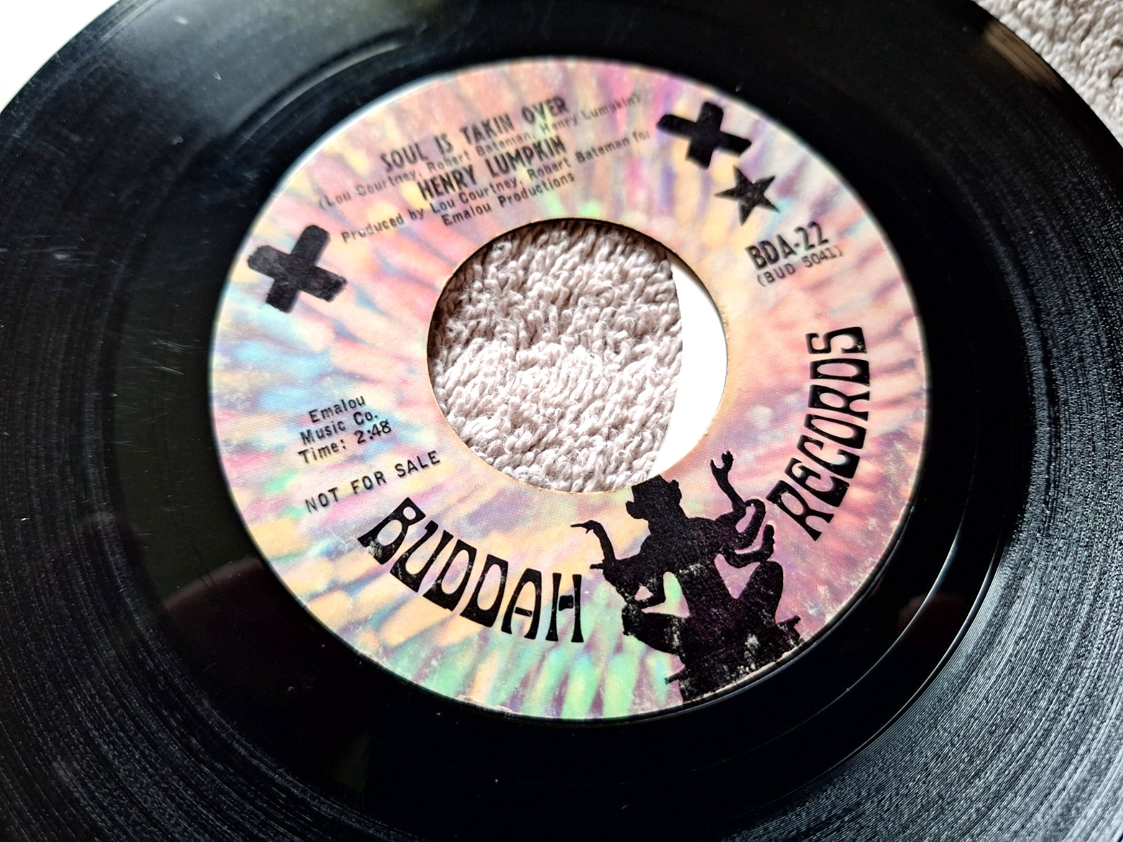 Rare Henry Lumpkin 45. Buddah promo. VG+