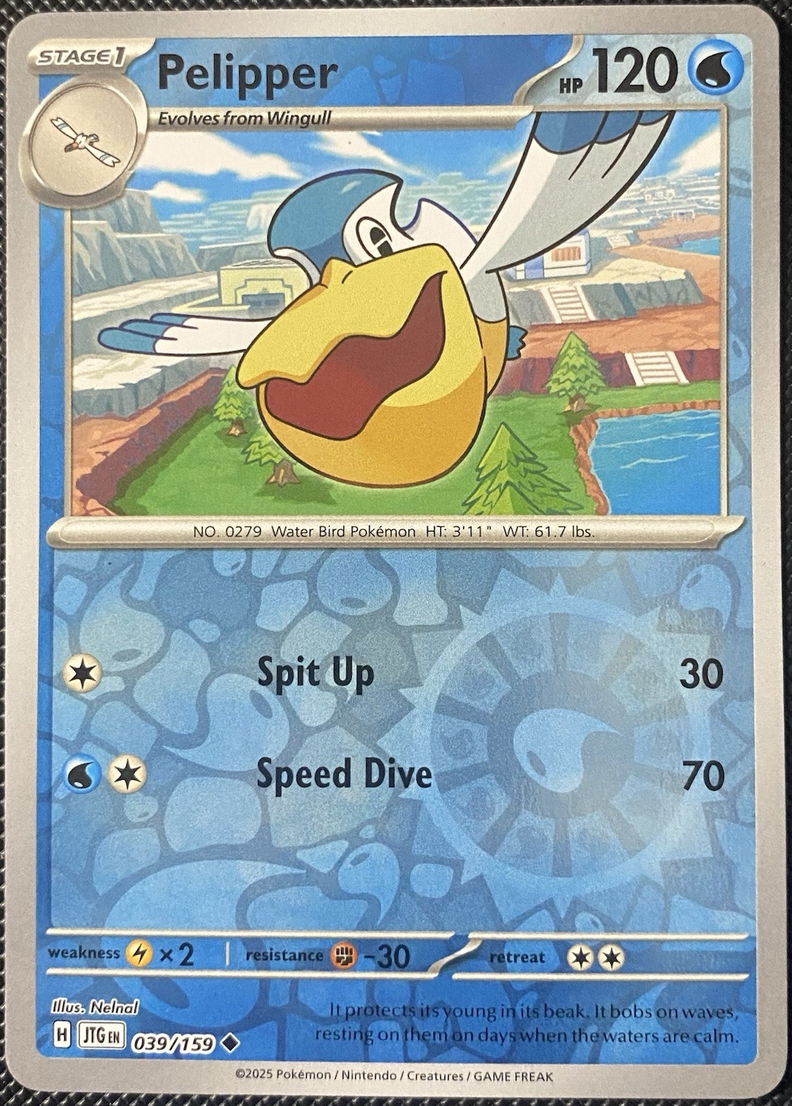 Pelipper 039/159 Sv09: Journey Together Reverse Holo LP Pokémon