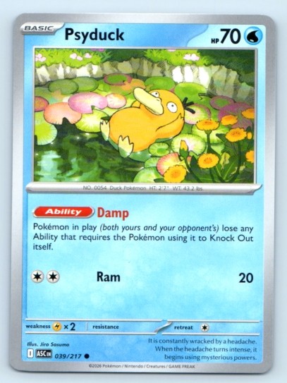 Psyduck 039/217 ~ Inglese comune quasi nuovo