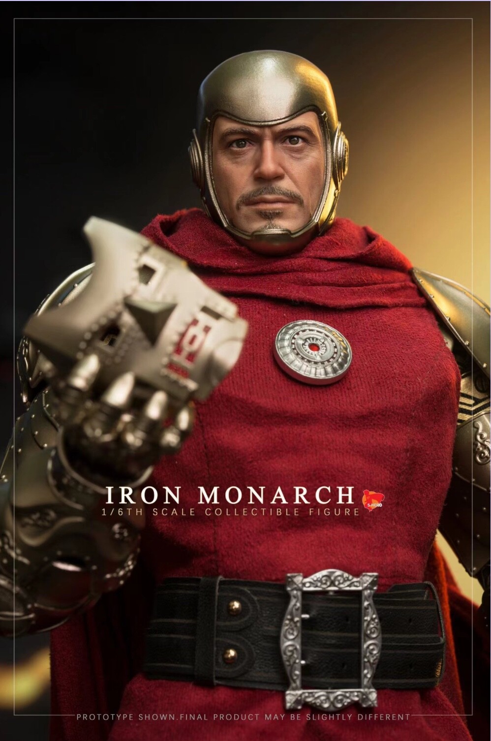 S-HERO TOYS 1/6 : FIGURE SH003 IRON MONARCH DR.DOOM NUOVO HOT TOYS THREEA 3A