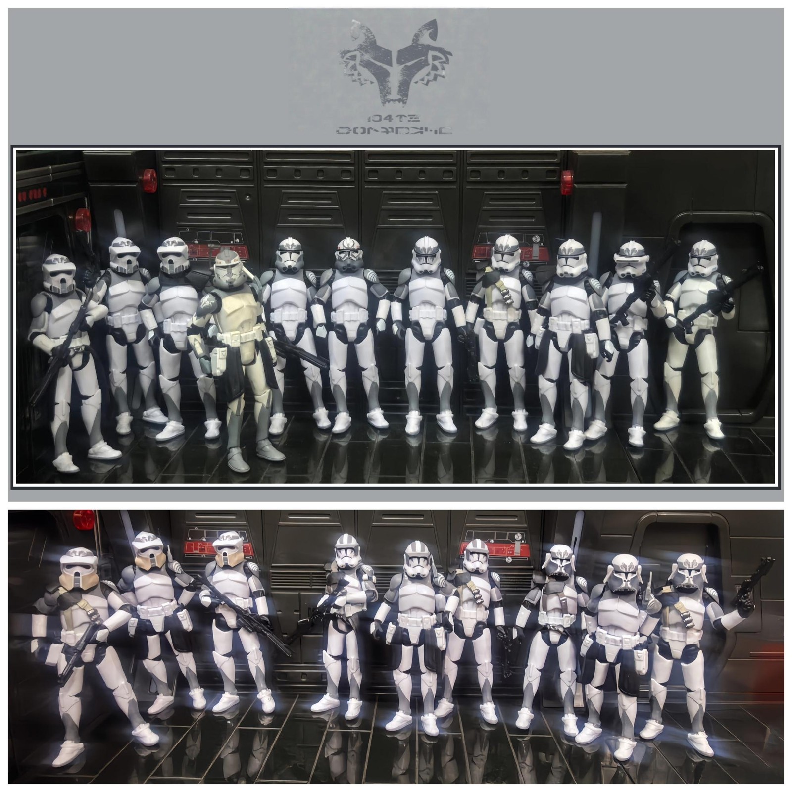 Modellino Lupo Pesante 3,75 Pollici Trooper 1/18 Airborne 212th 104th Wolfpack