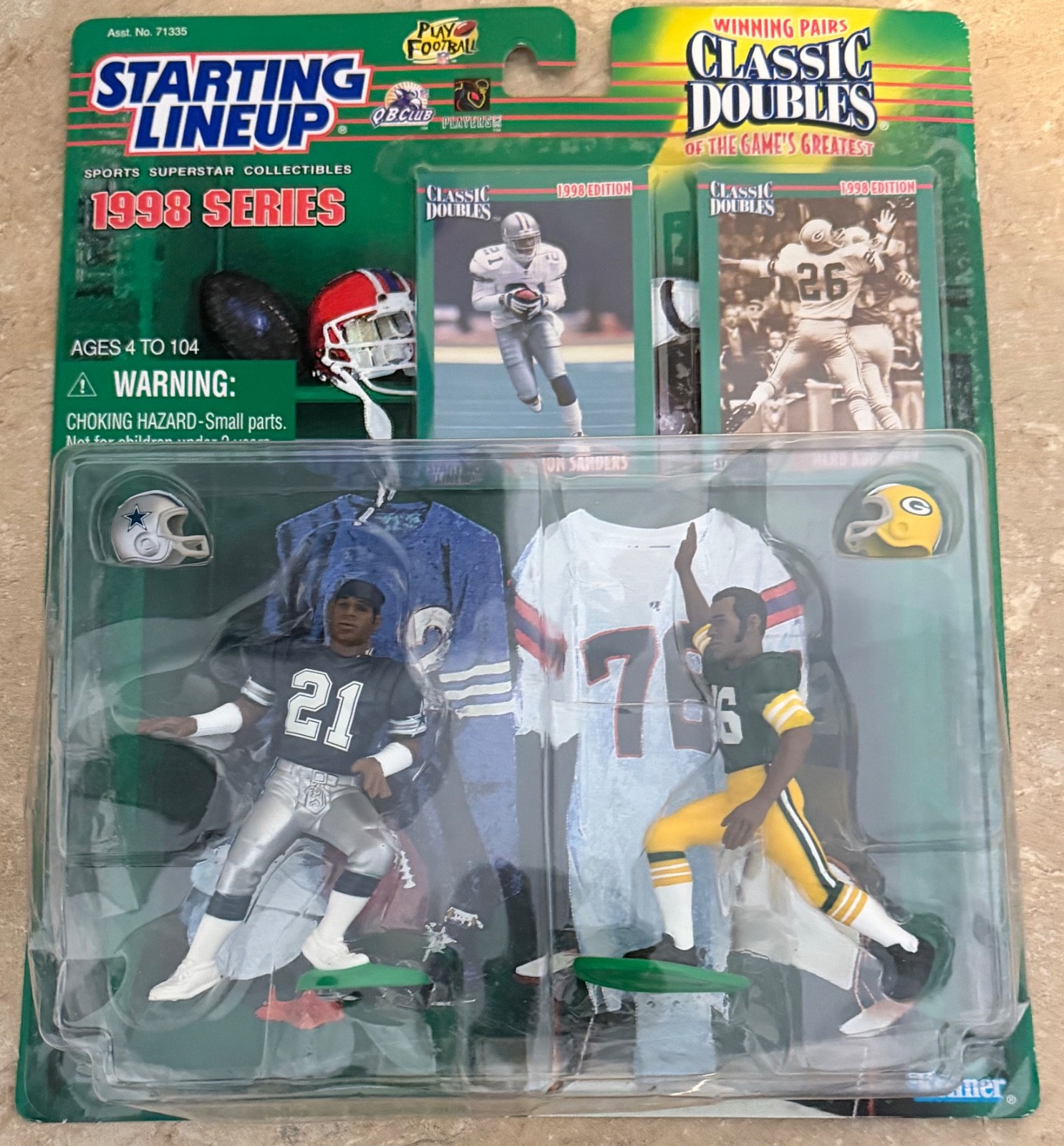 Starting Lineup Classic Double Deion Sanders/Herb Adderley 1998 Series Figures