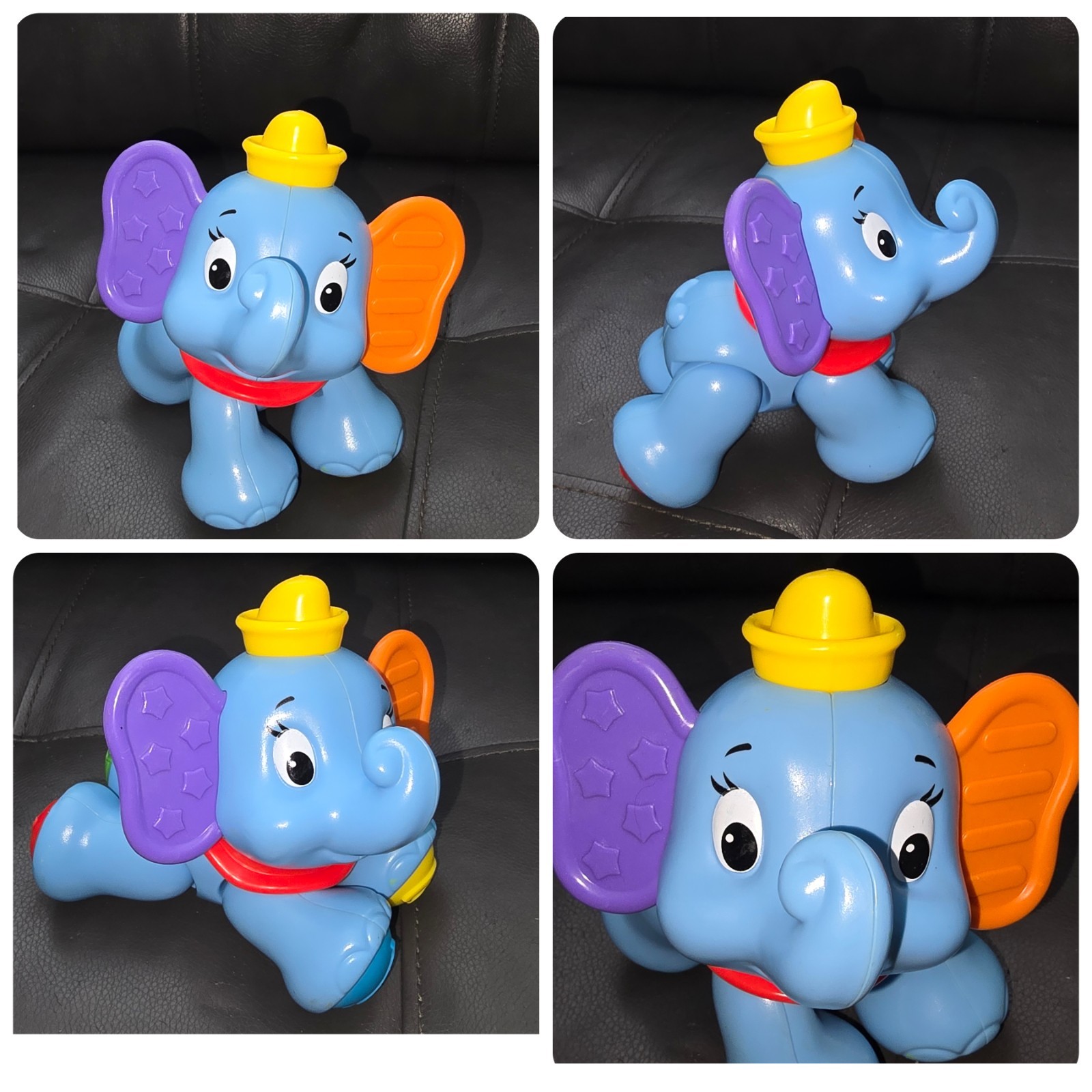 DUMBO Plastic Baby We Toy Fisher Price Elephant Disney Clicker Pals 2012 Toddler