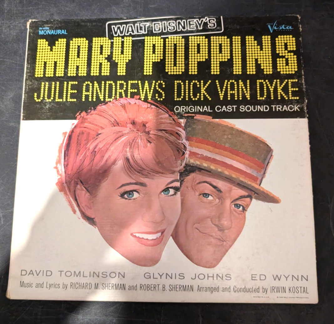 Vintage 1964 Walt disney Mary Poppins  /bv-4026/vista records