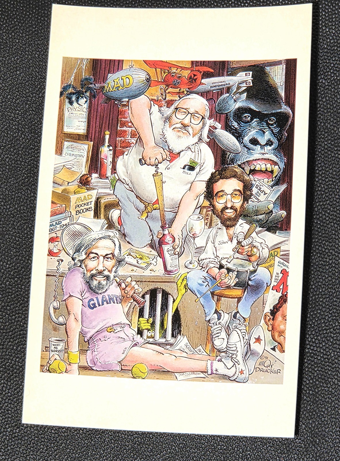 MAD MAGAZINE Mort Drucker 1991 Limited Edition Numbered Postcard Collectible NM!