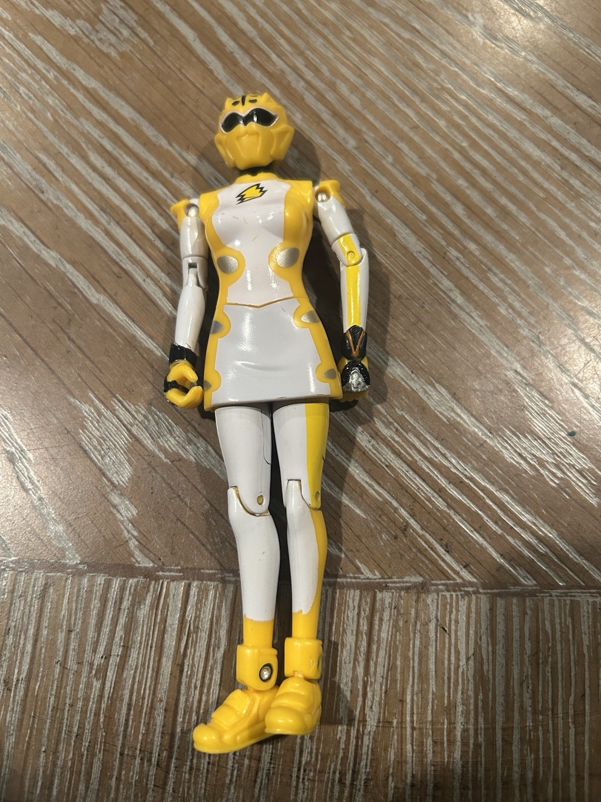 Power Rangers Jungle Fury Yellow Cheetah Ranger Master Bandai Figure 2008
