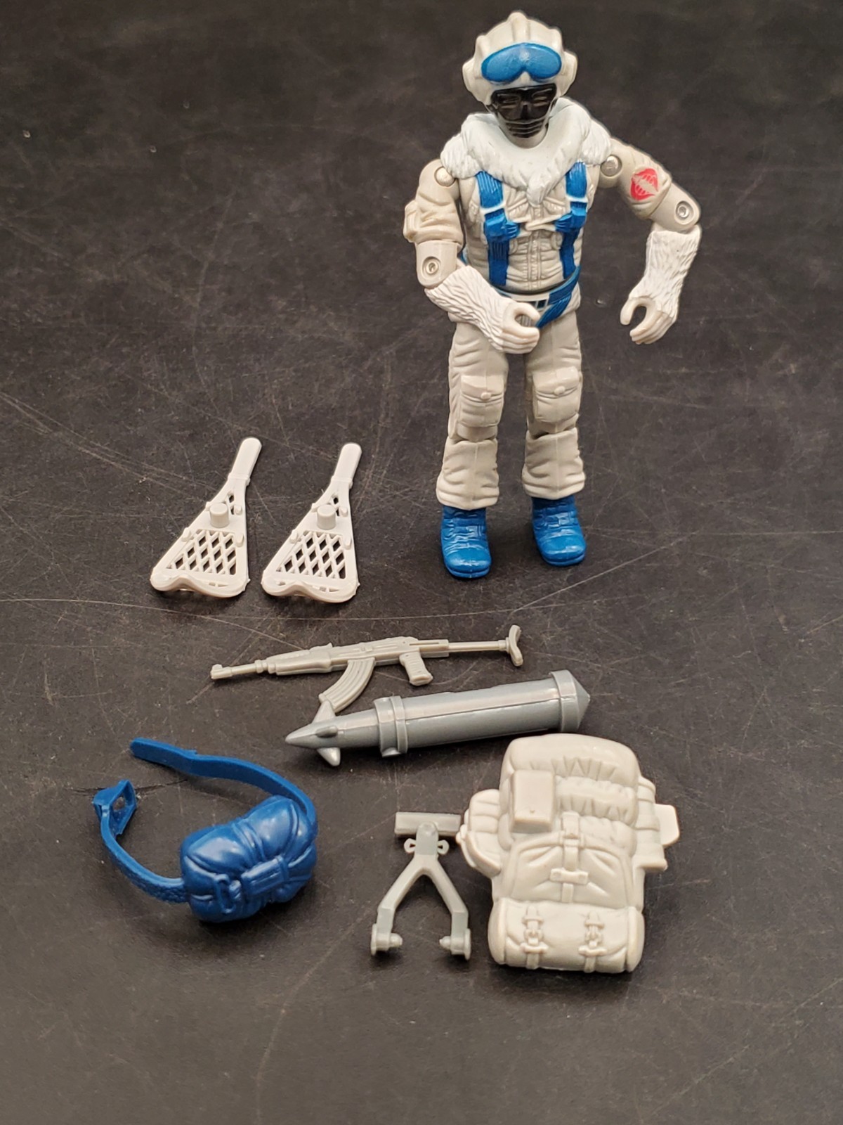 Vintage 1985 GI Joe Snow Serpent v1 100% Complete Accessories Cobra ARAH Hasbro