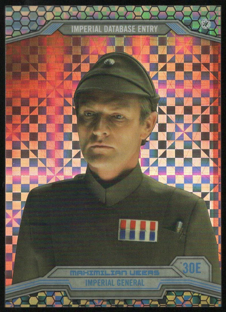 2014 Star Wars Chrome Perspectives "X-FRACTOR" #30E...MAXIMILIAN VEERS...#42/99