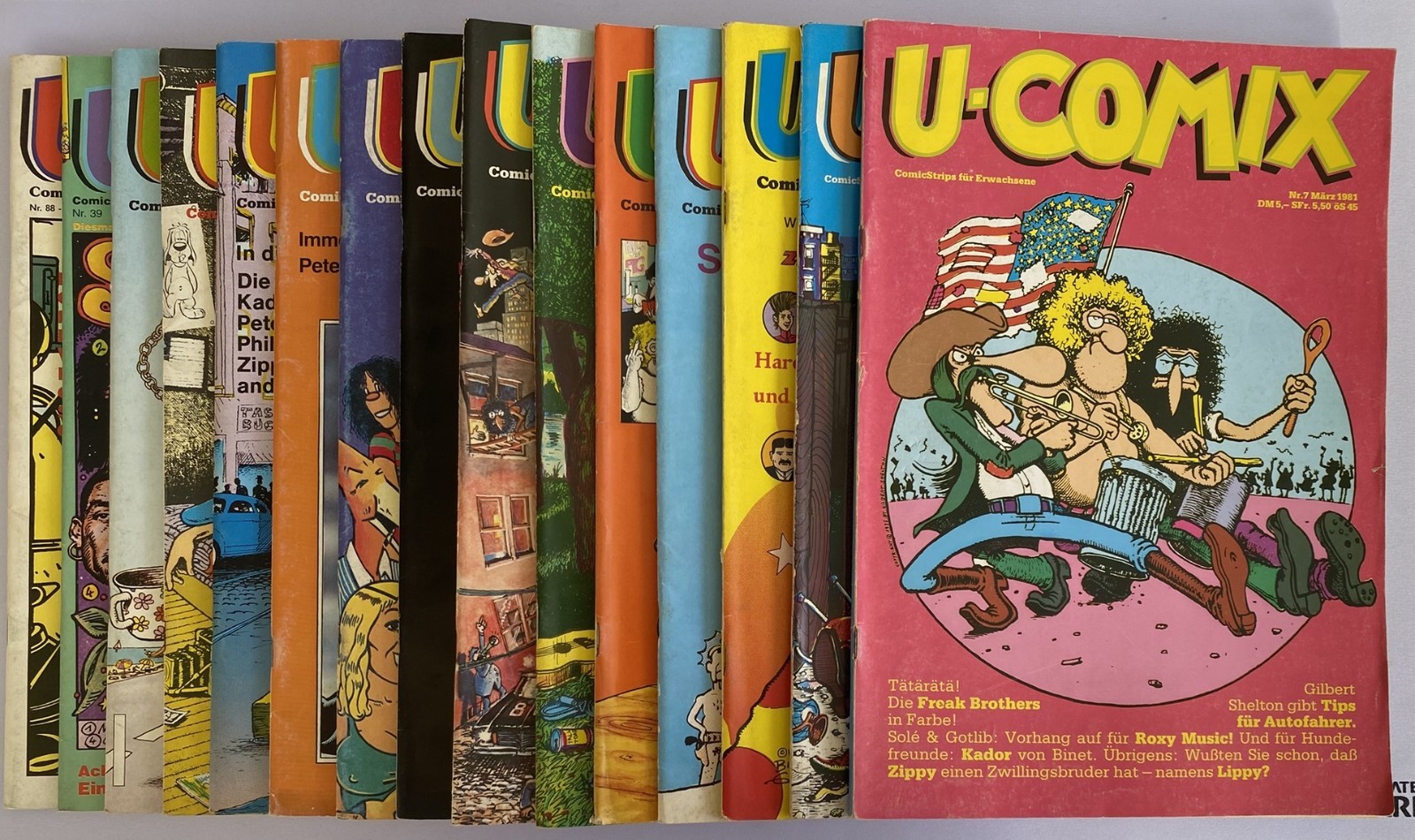 U-COMIX quaderni rivista fumetti selezionabili singolarmente Freak Brothers culto underground
