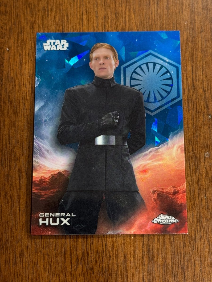 2025 Topps Chrome Star Wars Sapphire General Hux #50